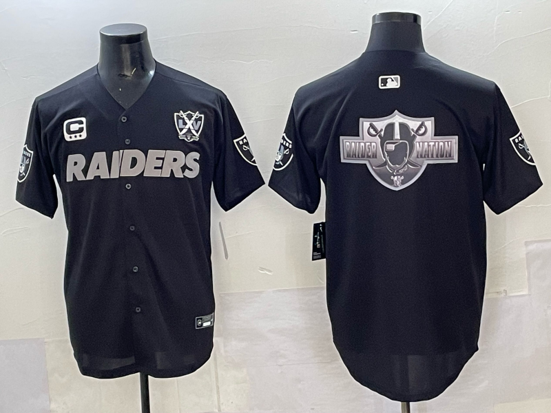 Men Oakland Raiders blank Black Nike 2025 Limited NFL Jersey 002->miami marlins->MLB Jersey